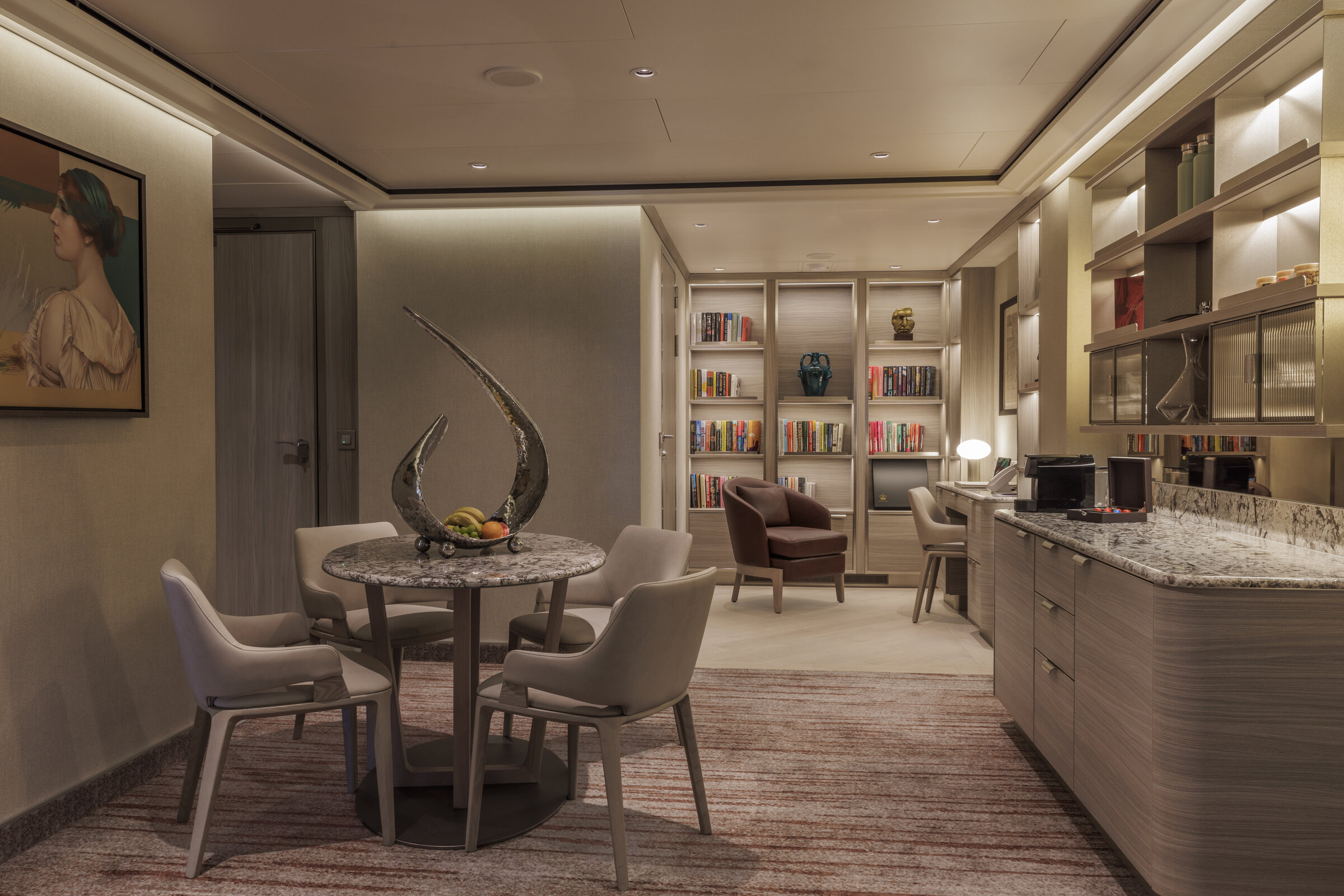 OTIVM Suite Interior - Private Dining and Library